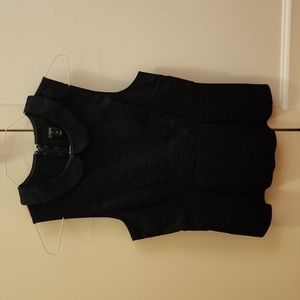 Navy J.Crew collared peplum tank